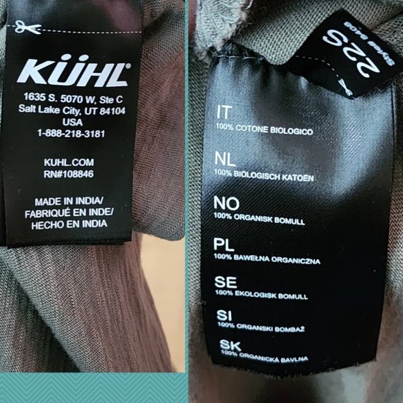 Kuhl Green Organic Cotton Embroidered Shay Tank - Picture 4 of 4